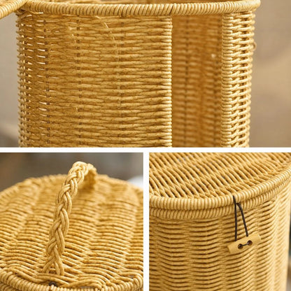 Toilet Paper Holder Braided Rope Freestanding Vertical Window