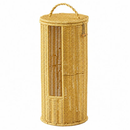 Toilet Paper Holder Braided Rope Freestanding Vertical Window