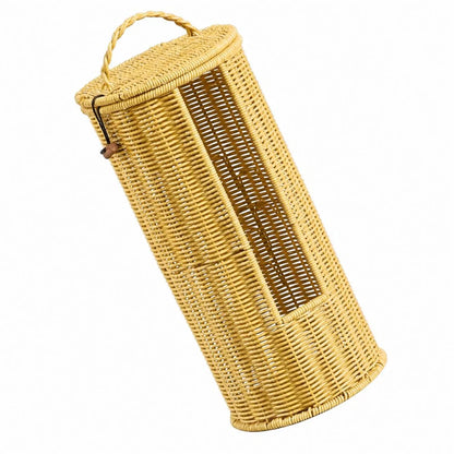 Toilet Paper Holder Braided Rope Freestanding Vertical Window