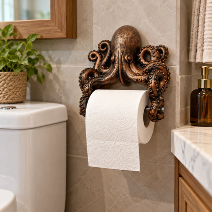 Toilet Paper Holder Coastal Sea Creature Wall-Mount