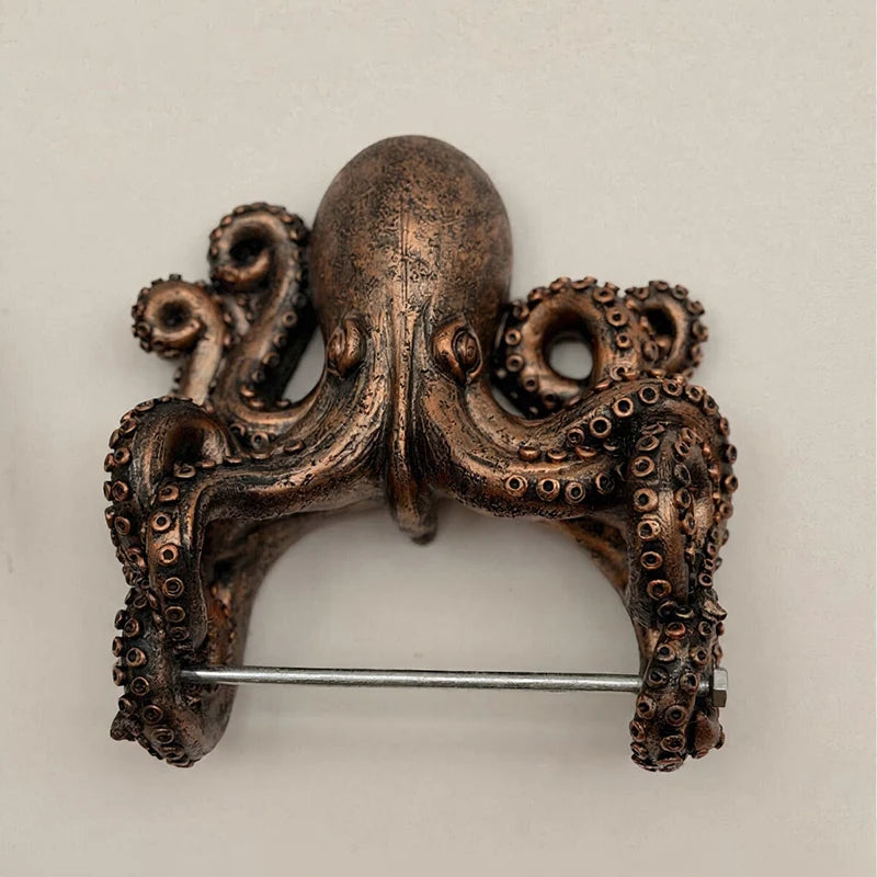 Toilet Paper Holder Coastal Sea Creature Wall-Mount