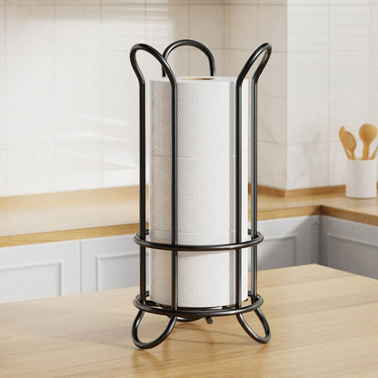 Toilet Paper Stand Chrome Plated Iron Holds Three Rolls