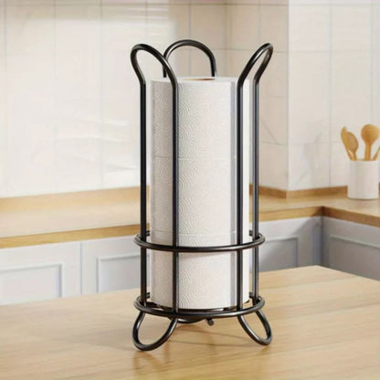 Toilet Paper Stand Chrome Plated Iron Holds Three Rolls