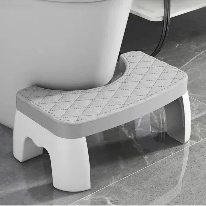Toilet Stool Ergonomic Squatting Design Non-Slip Surface Compact Storage