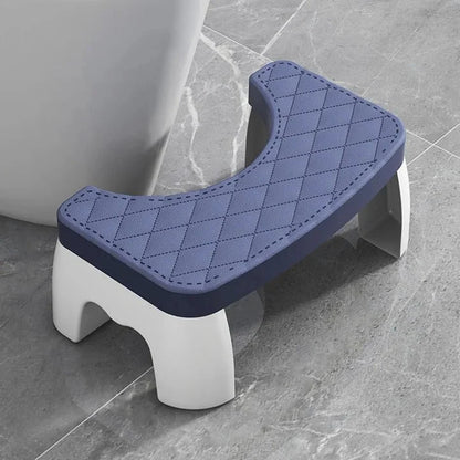 Toilet Stool Ergonomic Squatting Design Non-Slip Surface Compact Storage