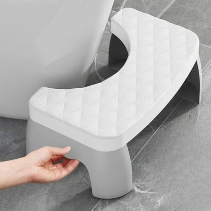 Toilet Stool Ergonomic Squatting Design Non-Slip Surface Compact Storage