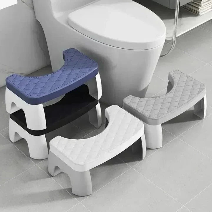 Toilet Stool Ergonomic Squatting Design Non-Slip Surface Compact Storage