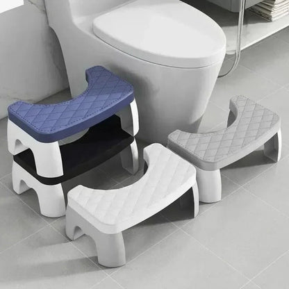 Toilet Stool Ergonomic Squatting Design Non-Slip Surface Compact Storage