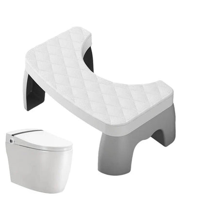 Toilet Stool Ergonomic Squatting Design Non-Slip Surface Compact Storage