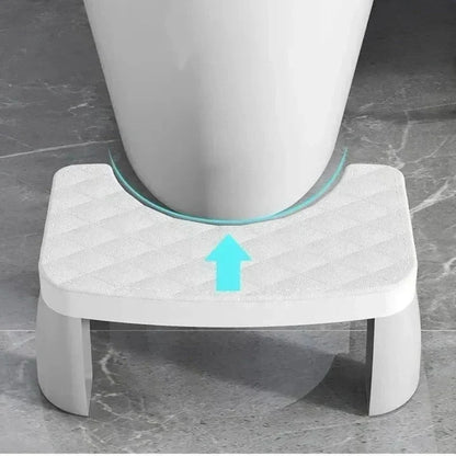 Toilet Stool Ergonomic Squatting Design Non-Slip Surface Compact Storage
