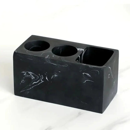 Toothbrush Holder Matte Resin Multi-Slot Organizer