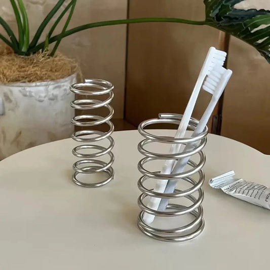 Toothbrush Holder Stainless Steel Spiral Ventilated