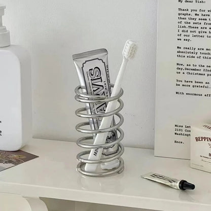 Toothbrush Holder Stainless Steel Spiral Ventilated