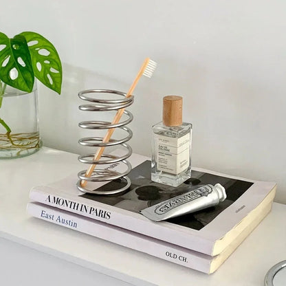 Toothbrush Holder Stainless Steel Spiral Ventilated