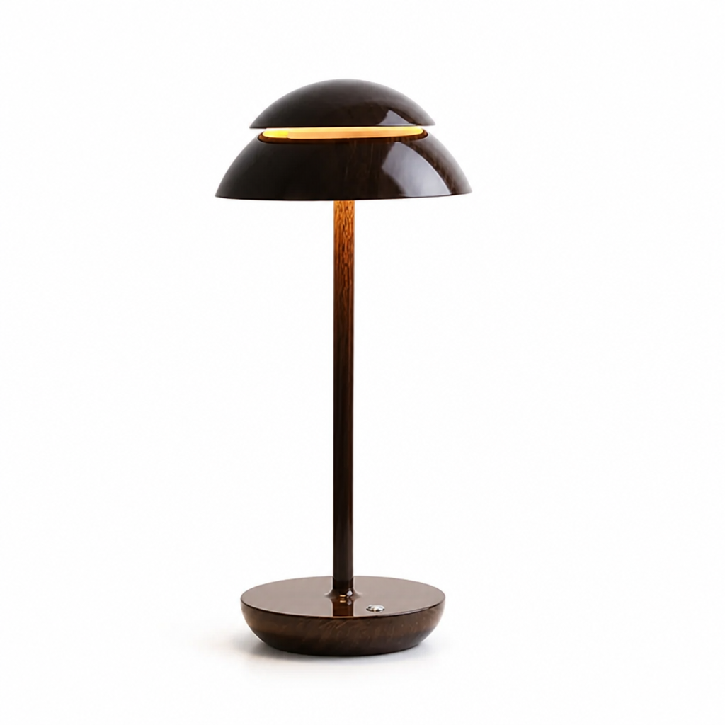 Touch-Dimmable USB Rechargeable Mushroom Table Lamp