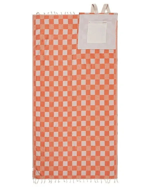 Towel Backpack Convertible Organic Cotton Sand-Resistant