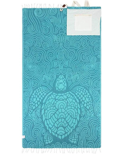 Towel Backpack Convertible Organic Cotton Sand-Resistant