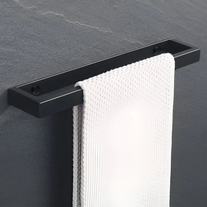 Towel Holder Wall-Mounted Stainless Steel Matte Black
