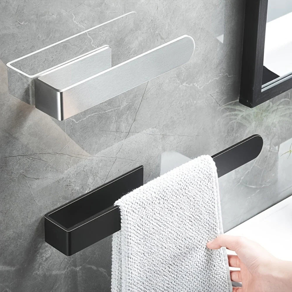 Towel Rack Wall-Mounted Stainless Steel Space-Saving
