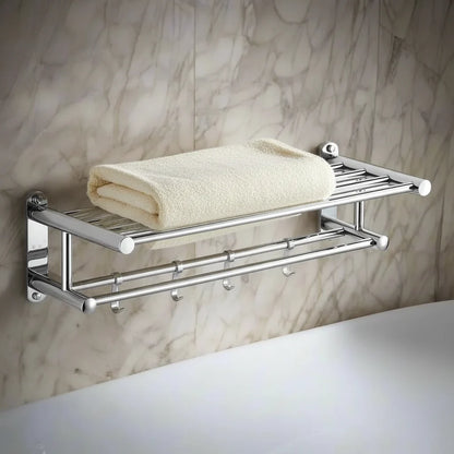 Towel Rack Wall-Mounted Stainless Steel Space-Saving