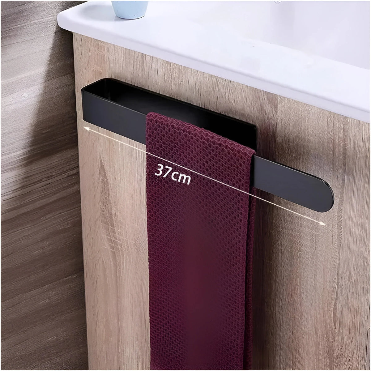 Towel Rack Wall-Mounted Stainless Steel Space-Saving
