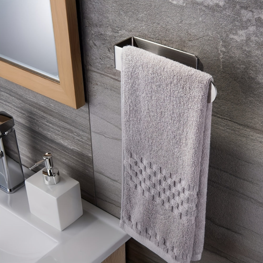 Towel Rack Wall-Mounted Stainless Steel Space-Saving