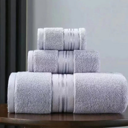 Towel Set 3 Piece Egyptian Cotton Ultra-Absorbent & Quick-Dry