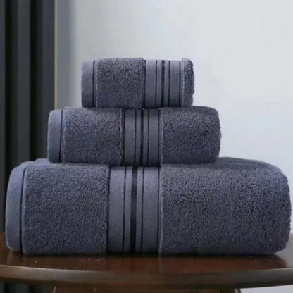 Towel Set 3 Piece Egyptian Cotton Ultra-Absorbent & Quick-Dry