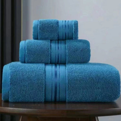 Towel Set 3 Piece Egyptian Cotton Ultra-Absorbent & Quick-Dry