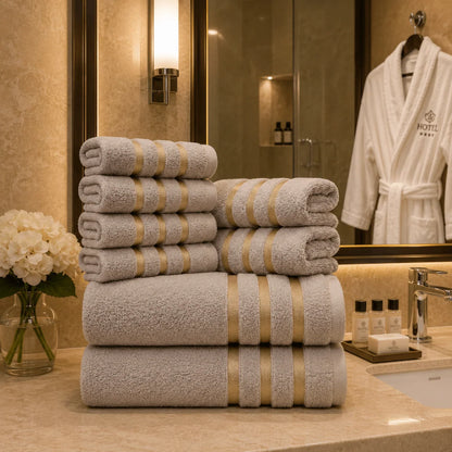 Towel Set Soft Highly Absorbent 8-Piece Set