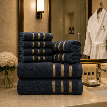 Towel Set Soft Highly Absorbent 8-Piece Set