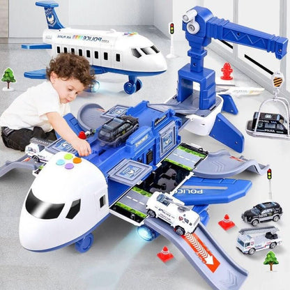 Toy Airplane Playset 5-Piece Aircraft & Vehicle Set