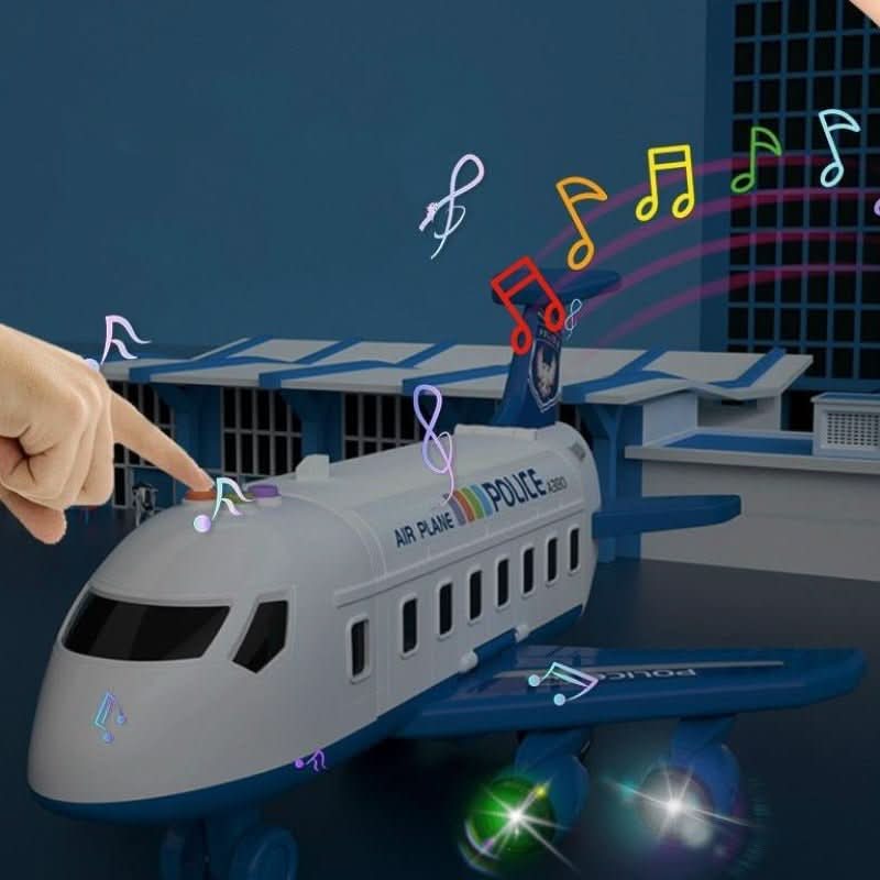 Toy Airplane Playset 5-Piece Aircraft & Vehicle Set