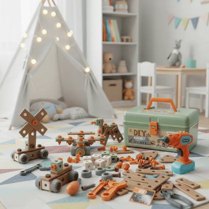 Toy Tool Set ABS Plastic Pretend Play