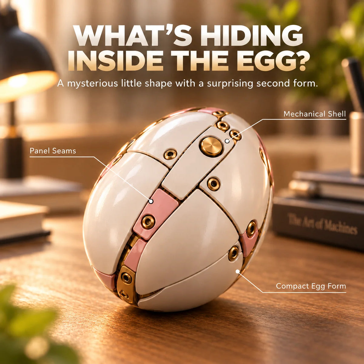 Transforming Unicorn Figure Egg-to-Unicorn Mechanical Wings