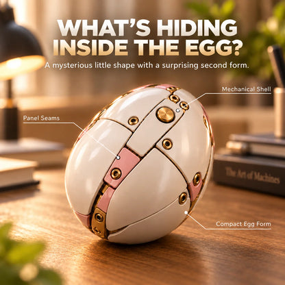 Transforming Unicorn Figure Egg-to-Unicorn Mechanical Wings