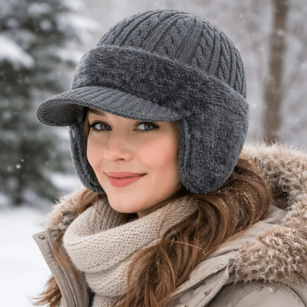 Trapper Hat Double-Layer Insulated Windproof Soft Fur Lining