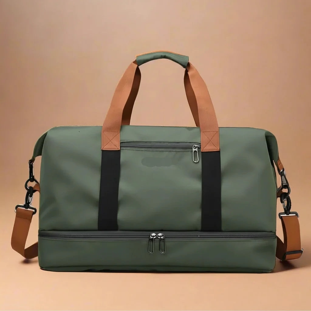 Travel Bag Waterproof Shoe Compartment Wet-Dry Separation