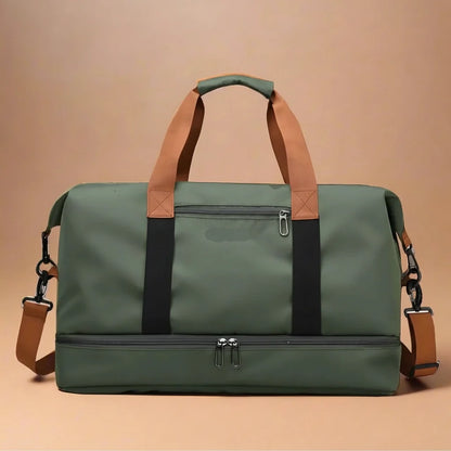 Travel Bag Waterproof Shoe Compartment Wet-Dry Separation