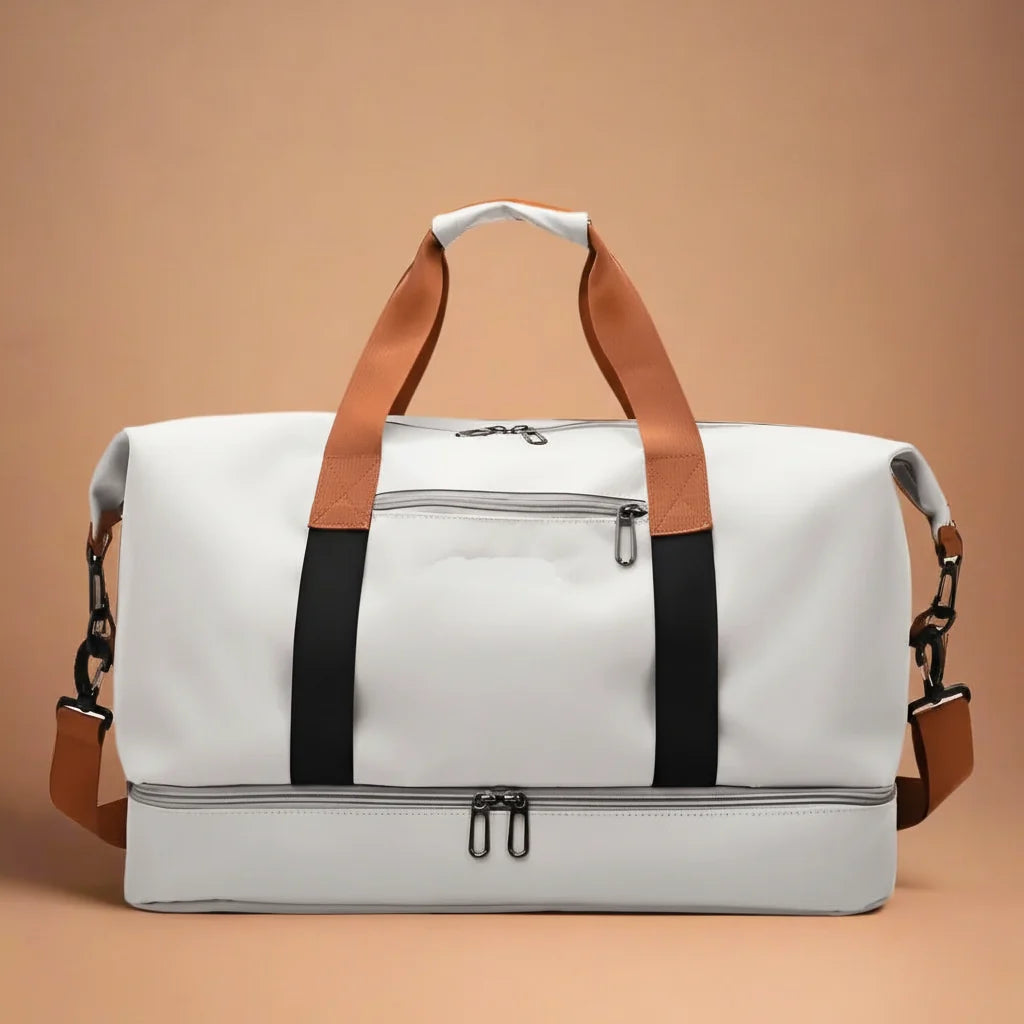 Travel Bag Waterproof Shoe Compartment Wet-Dry Separation