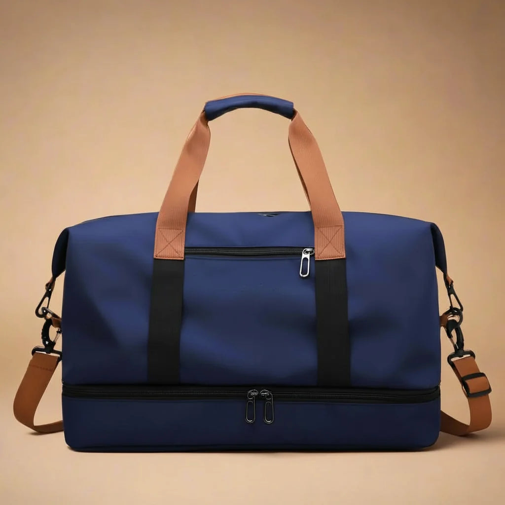 Travel Bag Waterproof Shoe Compartment Wet-Dry Separation