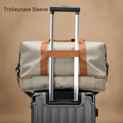 Travel Bag Waterproof Shoe Compartment Wet-Dry Separation