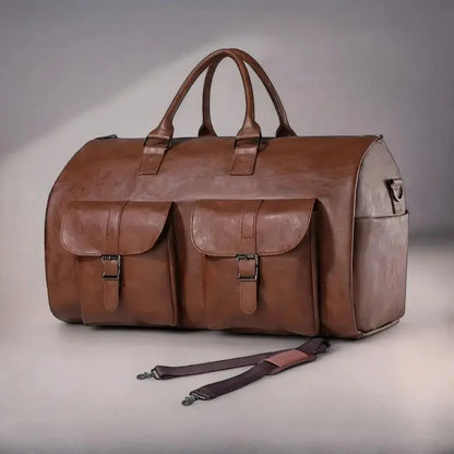 Travel Duffle Bag 2-In-1 Garment Bag Separate Shoe Compartment