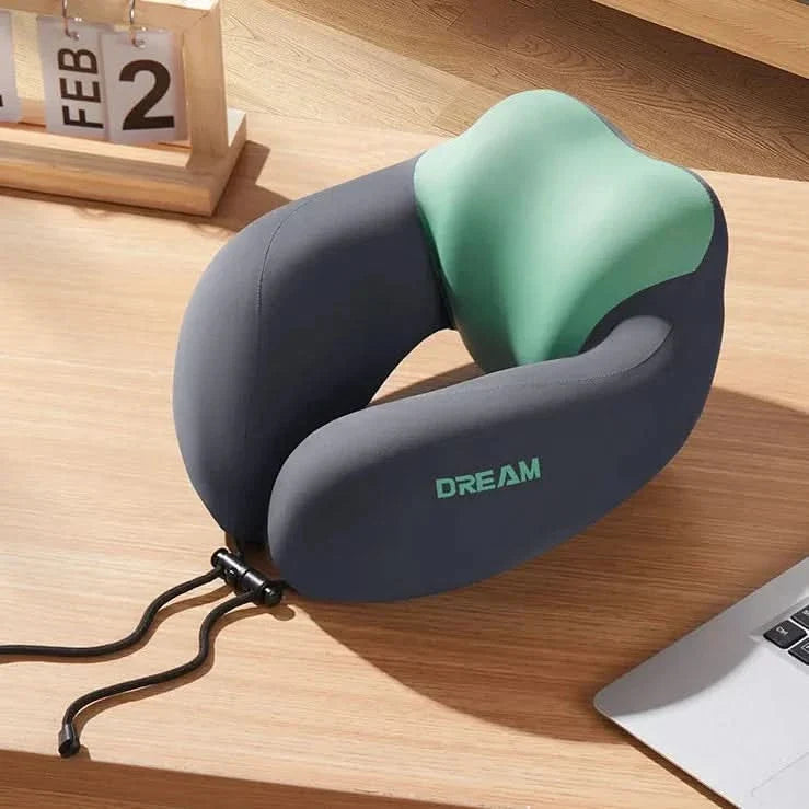 Travel Neck Pillow Ergonomic U-Shape Plush Lightweight Portable