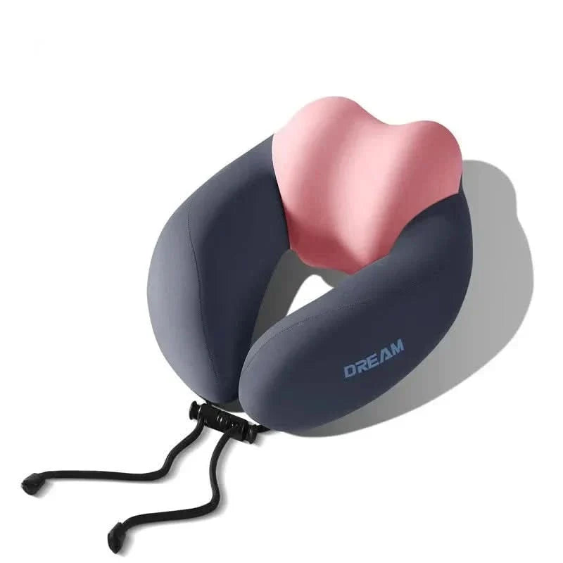Travel Neck Pillow Ergonomic U-Shape Plush Lightweight Portable