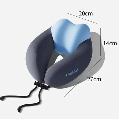 Travel Neck Pillow Ergonomic U-Shape Plush Lightweight Portable