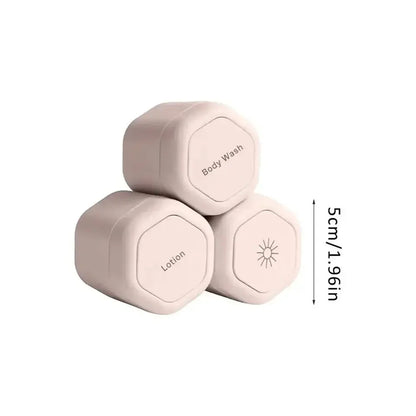 Travel Toiletry Jars Silicone Leakproof Stackable