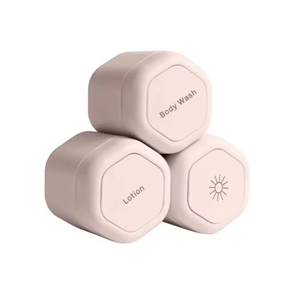 Travel Toiletry Jars Silicone Leakproof Stackable