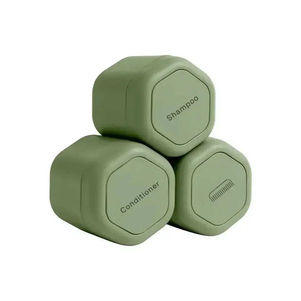 Travel Toiletry Jars Silicone Leakproof Stackable
