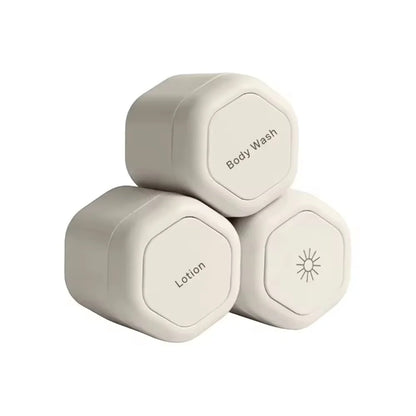 Travel Toiletry Jars Silicone Leakproof Stackable